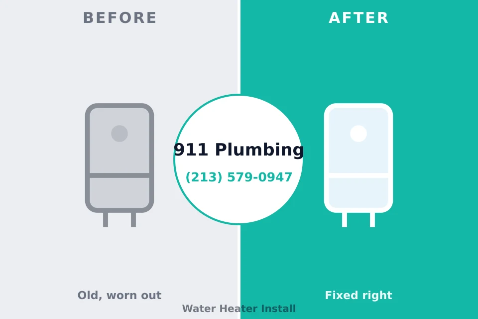 Before and after: plumbing repair Menomonie, WI